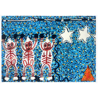 Better World Aboriginal Art Digital Print Cotton Teatowel - Milkyway Dreaming
