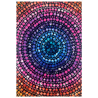 Better World Aboriginal Art Digital Print Cotton Teatowel - Waterhole (2)