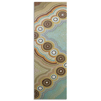 Eco Rubber Aboriginal design Yoga Mat - Oceans Garden