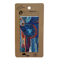 Better World Aboriginal Art CARDBOARD Magnetic Bookmark - Two Sisters Travelling