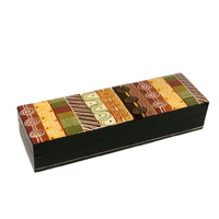 Lacquered Aboriginal Art Pencil Box - Jilamara Design