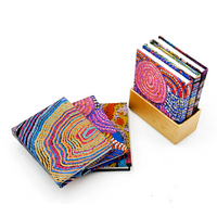 Handmade Aboriginal Art Paper Set (3) Mini Blank Journals - Set3