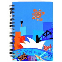 Jijaka Aboriginal Art Spiral A6 Notebook - Sydney