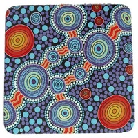 Hogarth Aboriginal Art Coaster Set (6) - the Journey