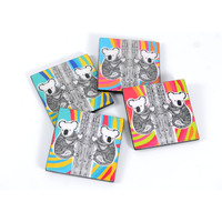 Yakinno Gunditjmarra Dreaming Coaster Set of 4 Boxed 9.5 X 9.5cm - Koala Mates