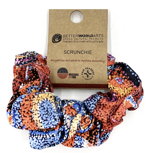 Better World Arts Aboriginal Cotton Hair Scrunchie - Seven Sisters