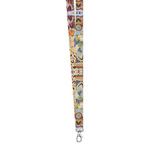 Yarliyil Aboriginal Art Lanyard - Two Sisters at Banana Springs