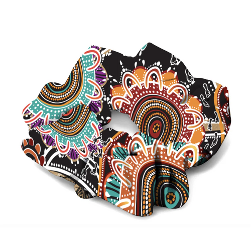 Dezigna Aboriginal design Hair Scrunchie [NAIDOC 2025] - Next Generation