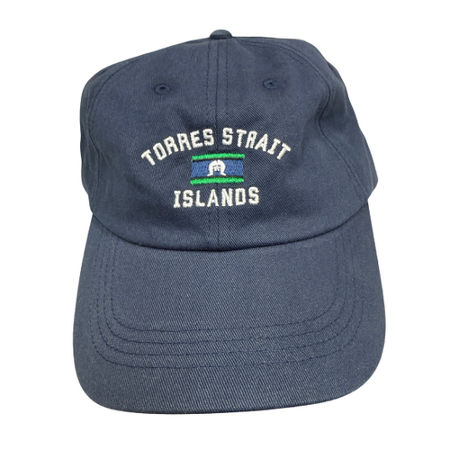 Athe Threads Cotton Canvas NAVY Baseball Cap - Torres Strait Islands