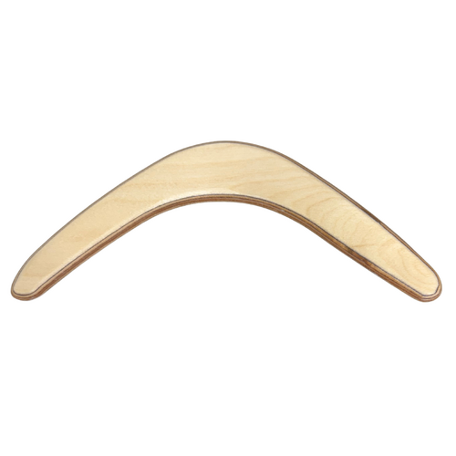 Boomerang Native Art Blank 5 ply Cedar Returning Boomerang (29cm - 11") LEFT