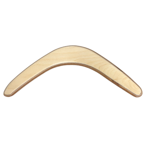 Boomerang Native Art Blank 5 ply Cedar Returning Boomerang (29cm - 11") RIGHT