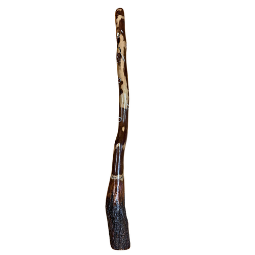 Eucalyptus (Ironbark) Handpainted Didgeridoo (1.3m) - Flared End with Emu