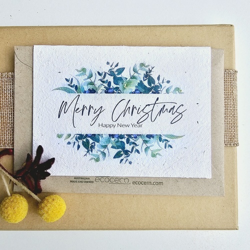 Native Seed Box Plantable Greeting Card - Christmas Eucalypt Bouquet