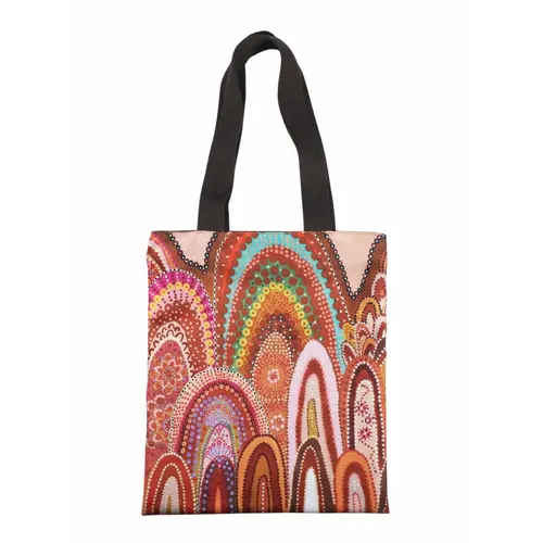 Aboriginal Art Polyester Blend Tote Bag (45cm x 53cm) - Beautiful Journey Home