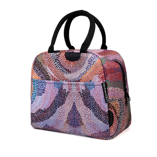 Martumili Aboriginal Art Insulated Lunch Tote Bag - Punmu Waterholes