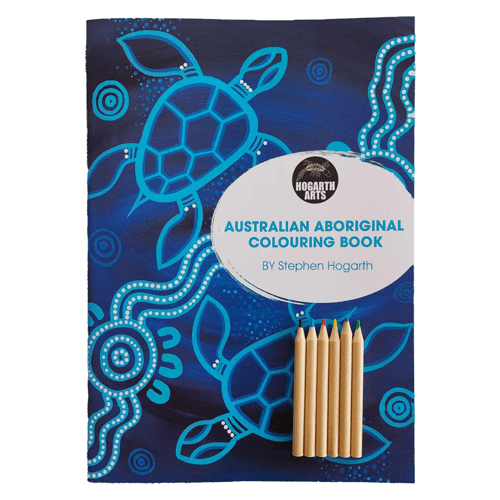 Hogarth Arts A4 Colouring Book with Pencils