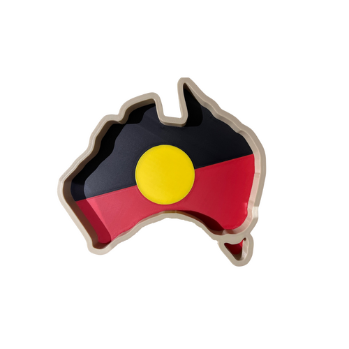 Aboriginal Flag Australia Sensory Tray - an Educational Resource