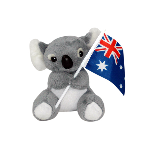 Plush Toy - Koala with Flag (13cm]