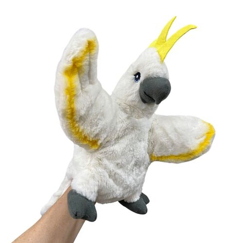 White Cockatoo Handpuppet (25cm) - Plush Toy