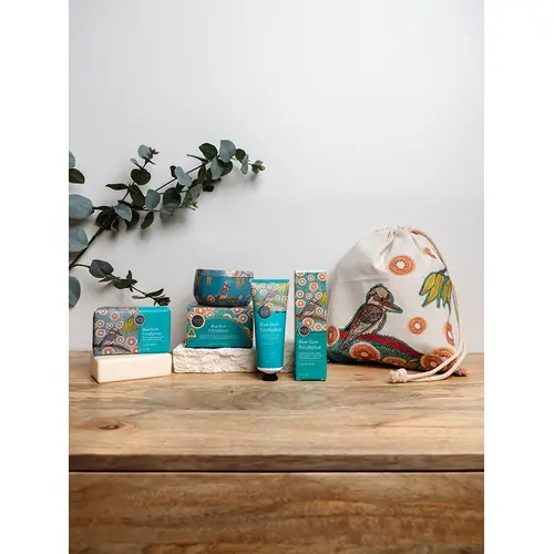 Koh Living Aboriginal Scented Blue Gum Eucalyptus Body Gift Set (3pce) - Kookaburra Dreaming