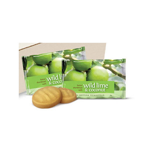 Wild Lime & Coconut Butter Shortbread Biscuits (Twin Pack 20g) BBMAY25