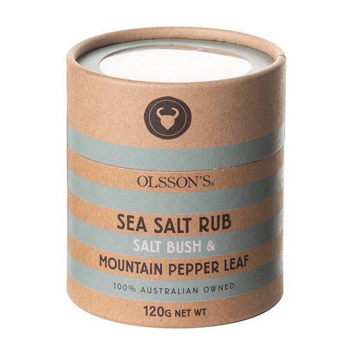 Olssons Kraft Cannister - Sea Salt Rub (Salt Bush & Mountain Pepper) (120g)