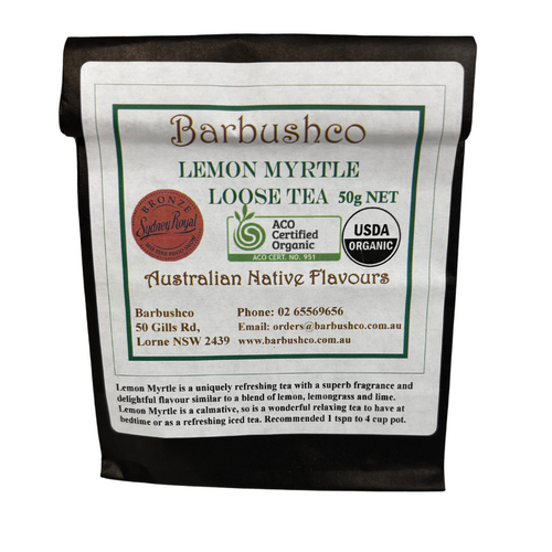 Barbushco Lemon Myrtle - Loose Leaf Native Tea 50g