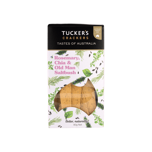 Tuckers Crackers - Rosemary, Chia & Old Man Saltbush - 90g