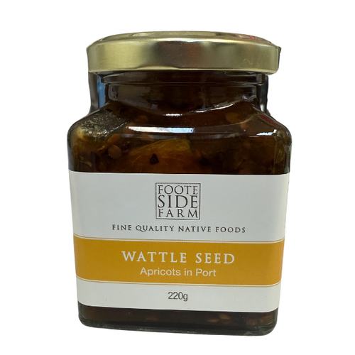 Footeside Farm Wattleseed Apricots in Port Wine - 220ml