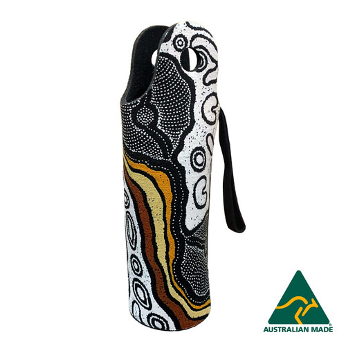 Utopia Aboriginal Art Neoprene Wine Bottle Cooler - My Country 