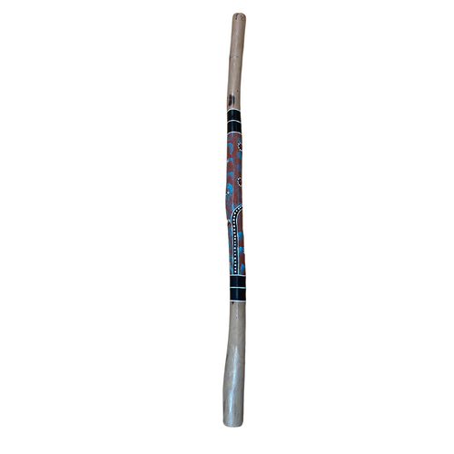 Eucalyptus (Woollybutt) handpainted Didgeridoo [1.3M] - Goanna 