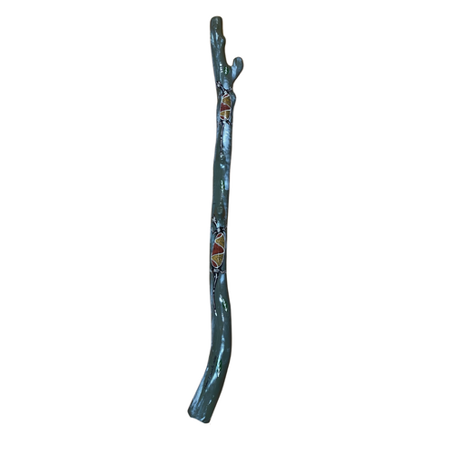 Eucalyptus (Woollybutt) handpainted Didgeridoo [1.43M] - Goanna Tree