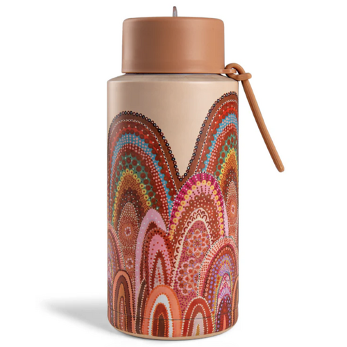 Koh Living Aboriginal Art Stainless Steel Water Bottle (1L) - Home