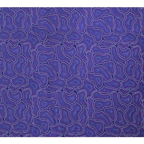 Bush Seeds (Purple) - Aboriginal design Fabric