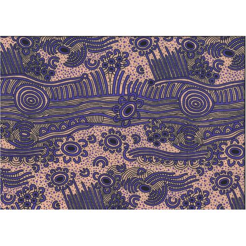 Dreamtime Bush Plum [Pink/Purple] - Aboriginal design Fabric