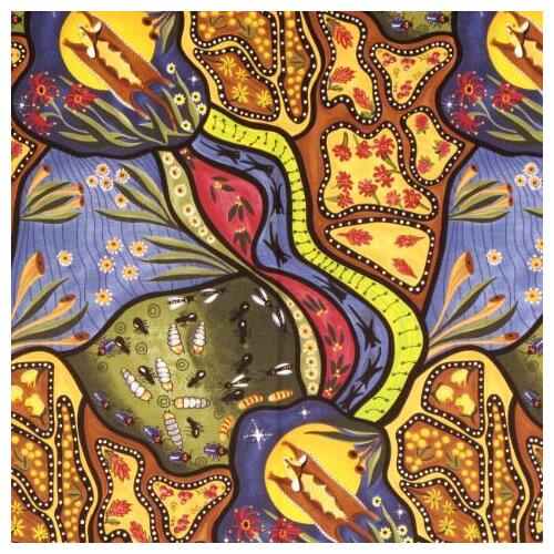 Bambillah [SCRAP 1.2M] - Aboriginal design Fabric