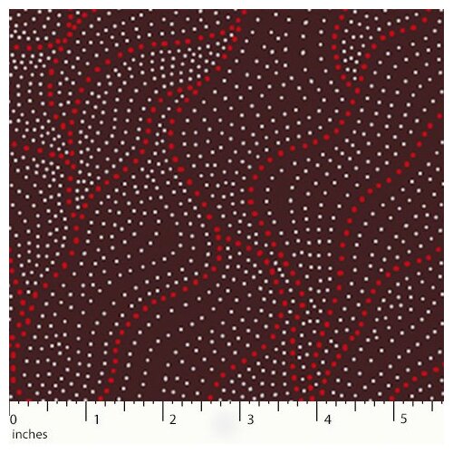 Land of Utopia (Red) [SCRAP 0.75M] - Aboriginal design Fabric