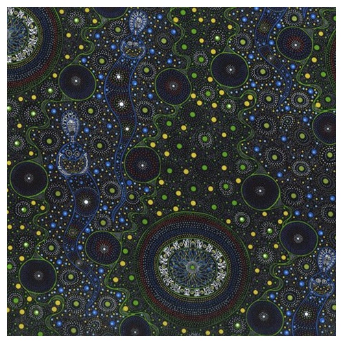 Spiritual Women (Green) - Aboriginal design Fabric