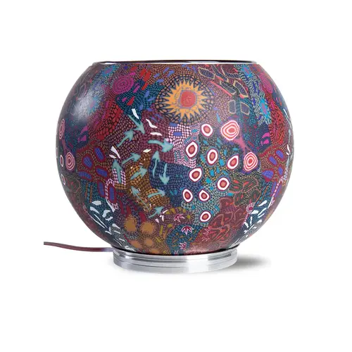 Koh Living Aboriginal Art Illuminating Candle Lamp Set (15cm) -  Women's Dreaming