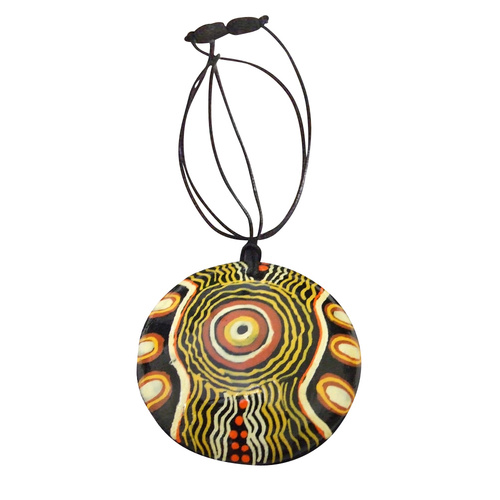 Iwantja Aboriginal Arts Pendant - Rosie Barker