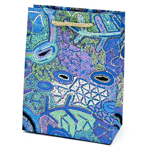 Aboriginal Art Handmade Paper Giftbag (Small) - Pikilyi