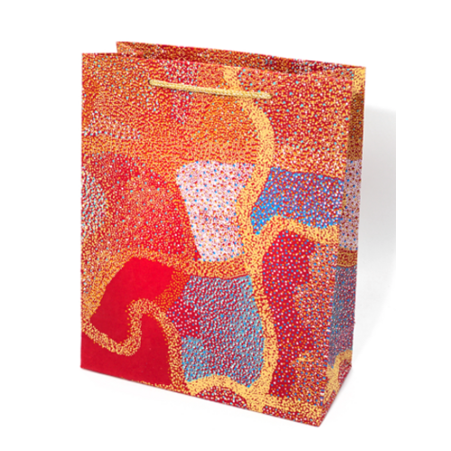 Aboriginal design Handmade Paper Giftbag (Medium) - Salt Lake