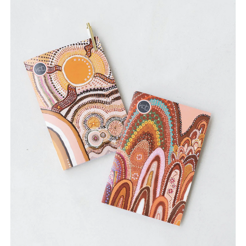 Koh Living Aboriginal Art A5 Notepads (Set 2) - Beautiful Journey