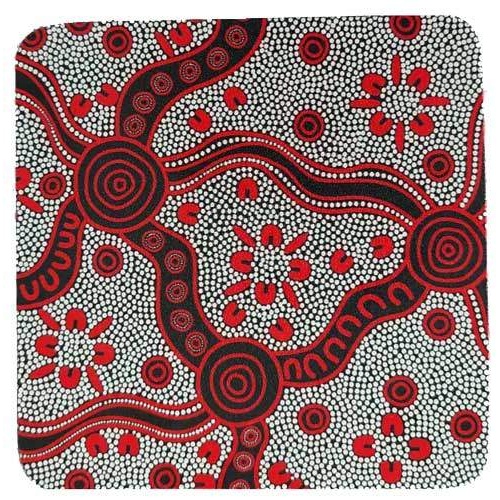 Hogarth Aboriginal Art Coaster Set (6) - Highlands