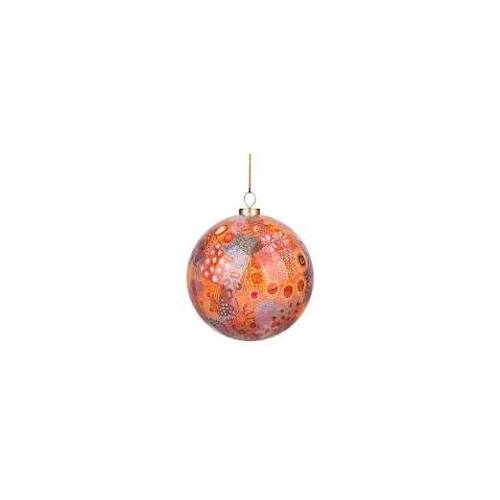 KOH Living Aboriginal Art GIFTBOXED Xmas Bauble  (8cm) - Women's Ceremonial Place