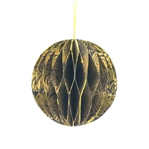 Better World Aboriginal Art Handmade Cotton Paper Honeycomb Xmas Ball - Seven Sisters Dreaming